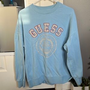 Blue Sweatshirt. Guess. Size Small